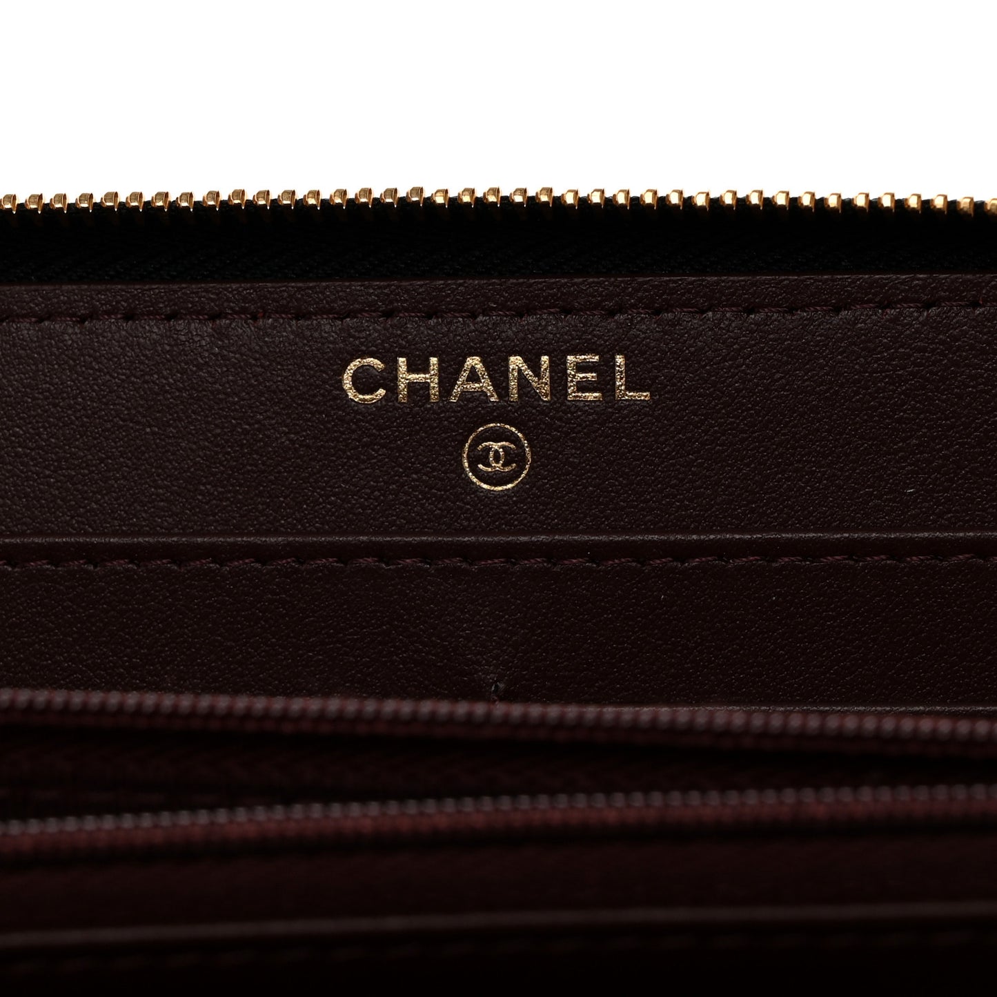 Caviar Quilted Large Gusset Zip Around Wallet Black