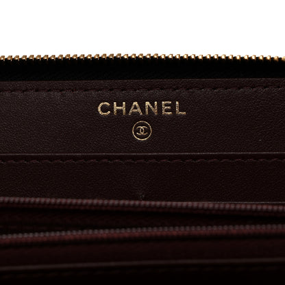 Chanel Caviar Quilted Large Gusset Zip Around Wallet Black 6 of 9