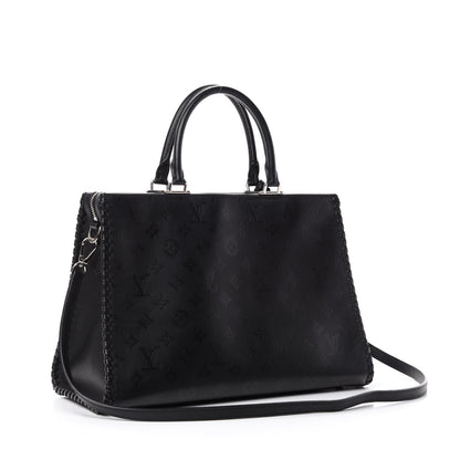 Louis Vuitton Monogram Cuir Plume Very Zipped Tote Black 3 of 10