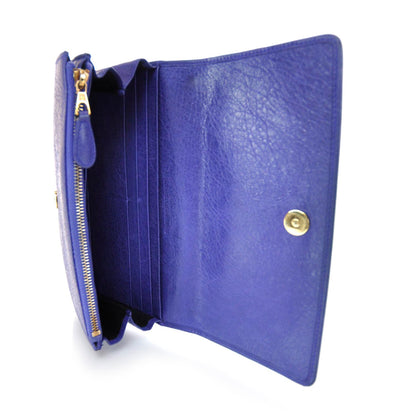 Balenciaga Agneau Giant 12 Rose Gold Hardware Money Wallet Bleu Lavande 8 of 12
