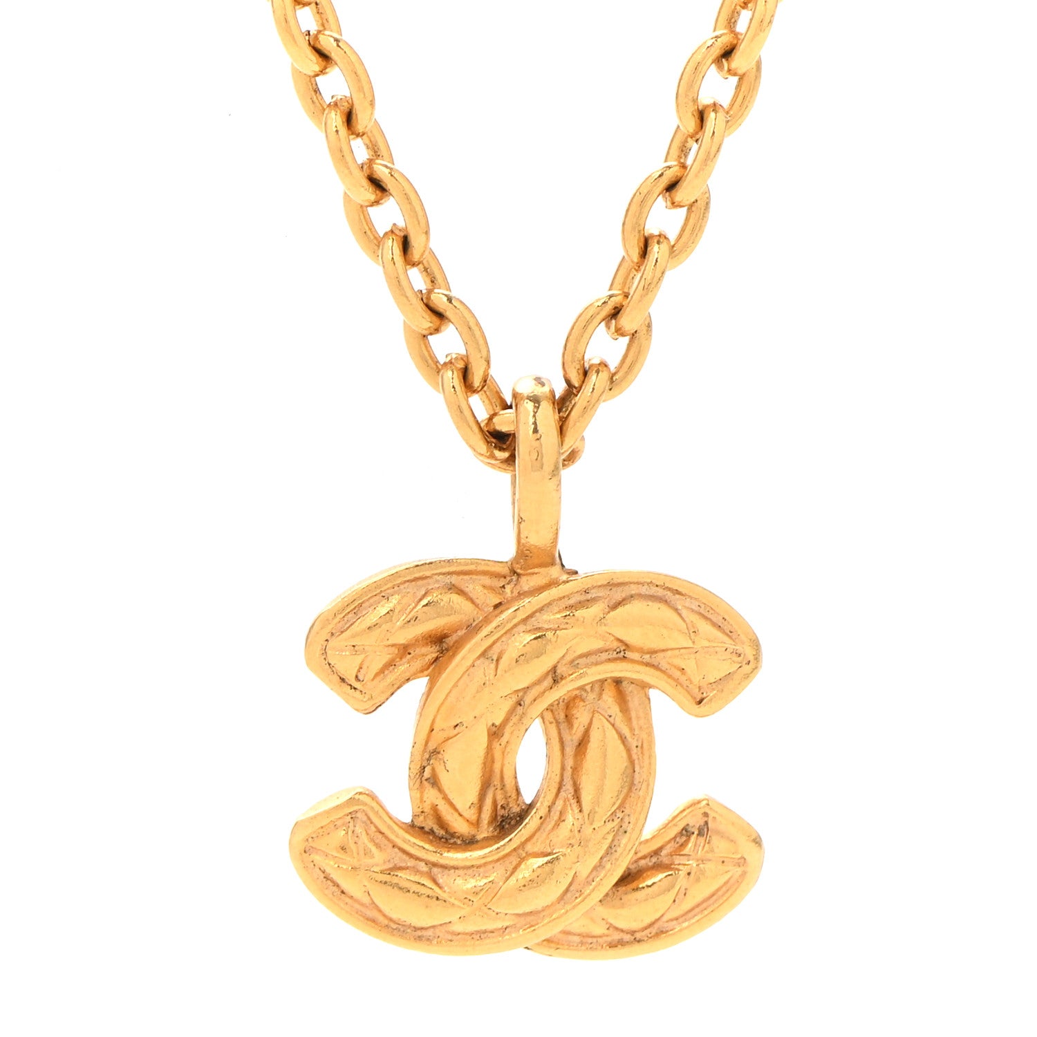 Chanel Quilted CC Chain Necklace Gold 4 of 7