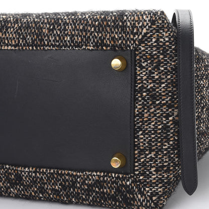 Celine Tweed Calfskin Small Belt Bag Black 9 of 10