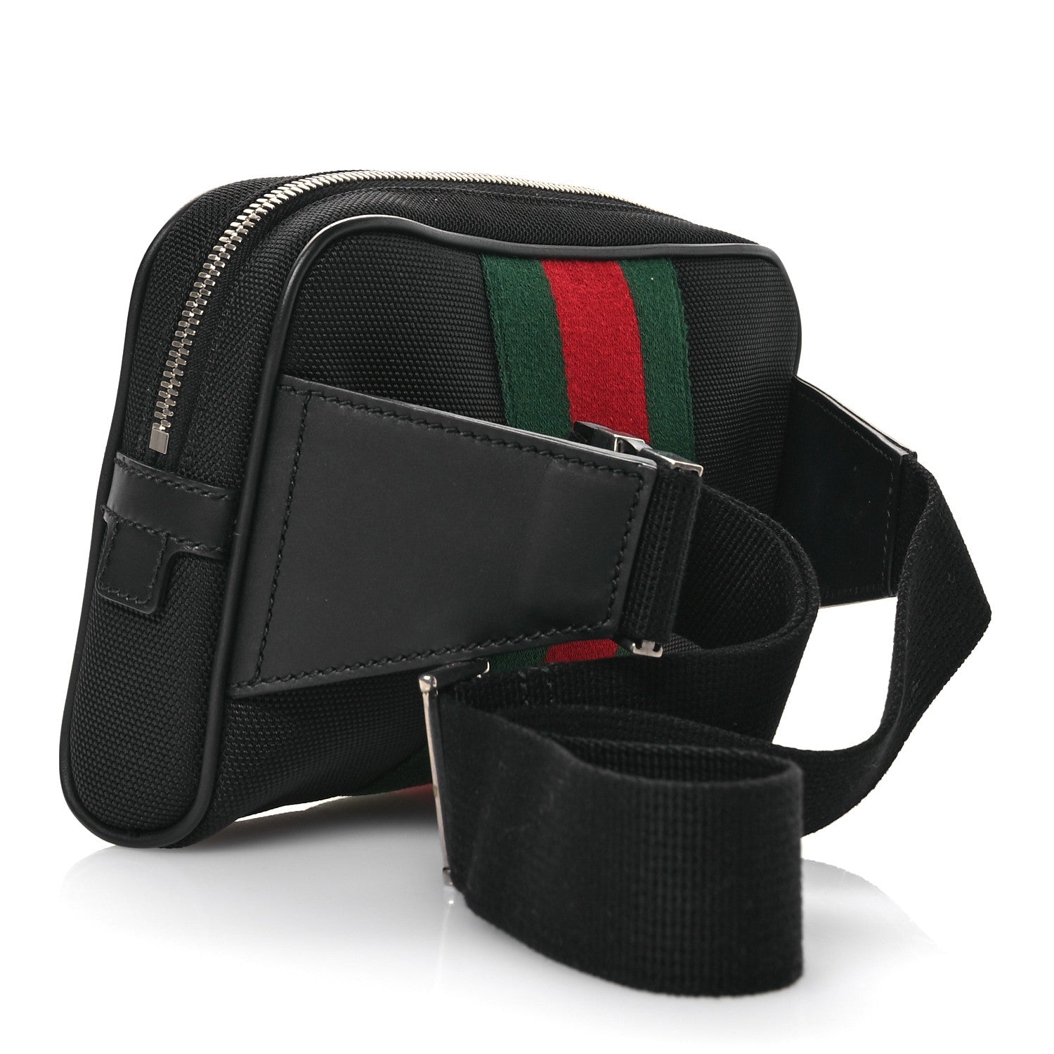 Gucci Canvas Web Slim Belt Bag Black 3 of 10