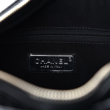 Chanel Crocodile Embossed Calfskin Medium Gabrielle Cocodile Hobo Black 10 of 12