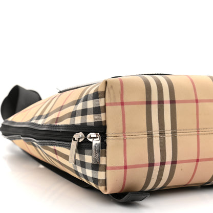 Burberry Canvas House Check Backpack Black 8 of 18