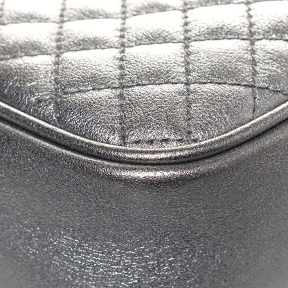 Gucci Laminated Nappa Web Trapuntata Small GG Shoulder Bag Argento 11 of 12