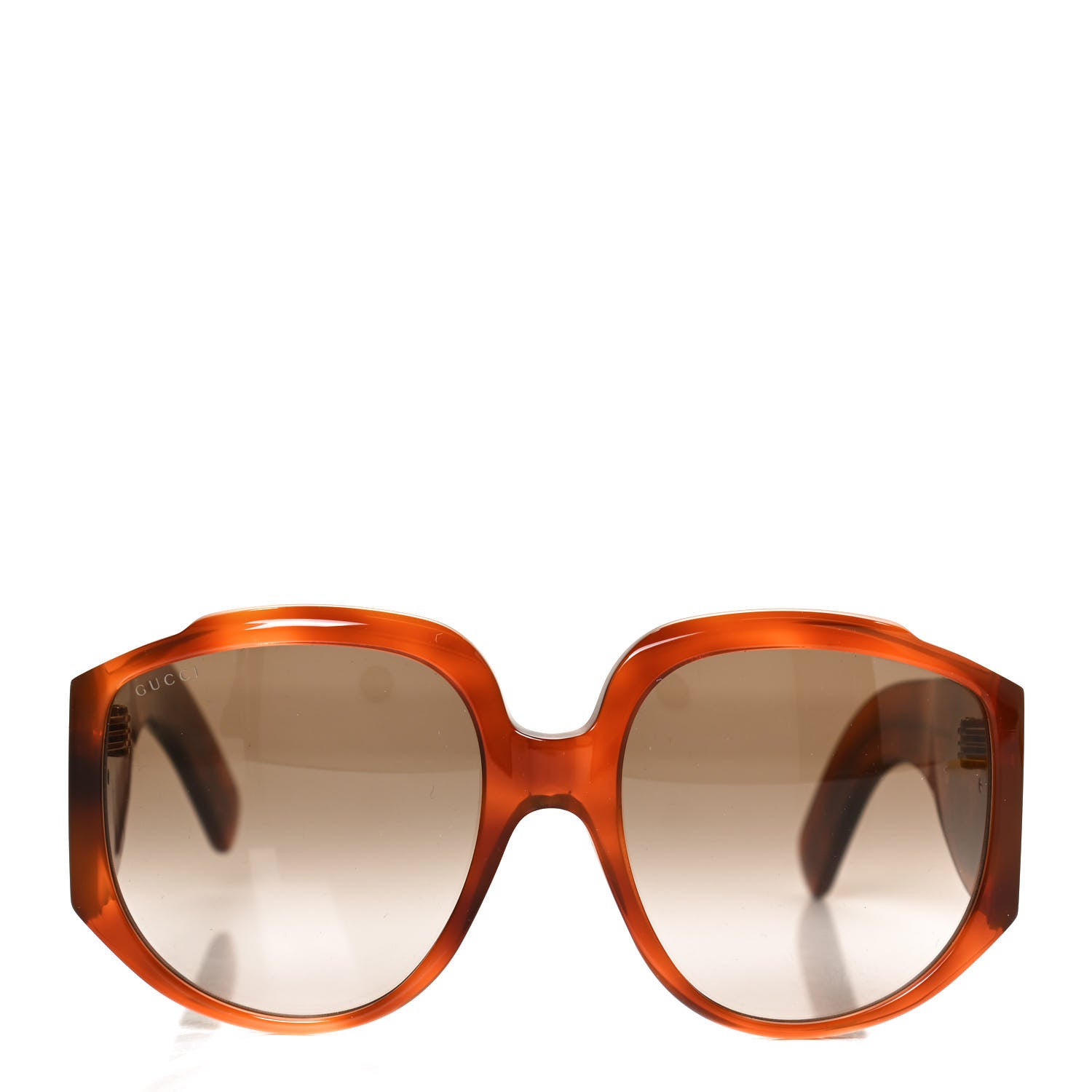 Gucci Acetate Oversized Interlocking GGG0151S Sunglasses Tortoise 2 of 8