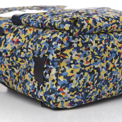 Fendi Nylon Vitello Elite Flamingo Granite Lightning Monster Eyes Backpack Multicolor Lavagna 7 of 9