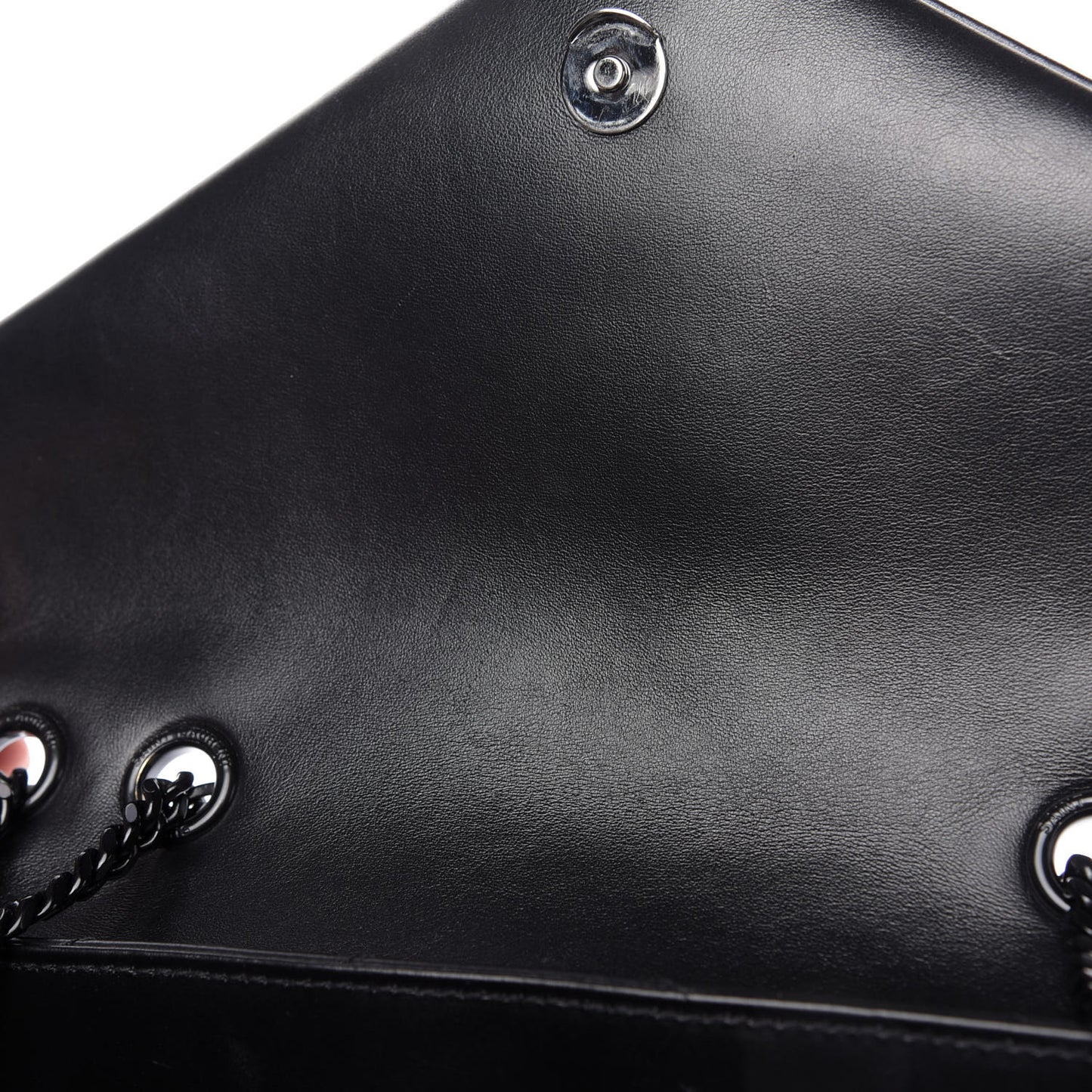 Calfskin Y Quilted Monogram Medium Loulou Chain Satchel Black