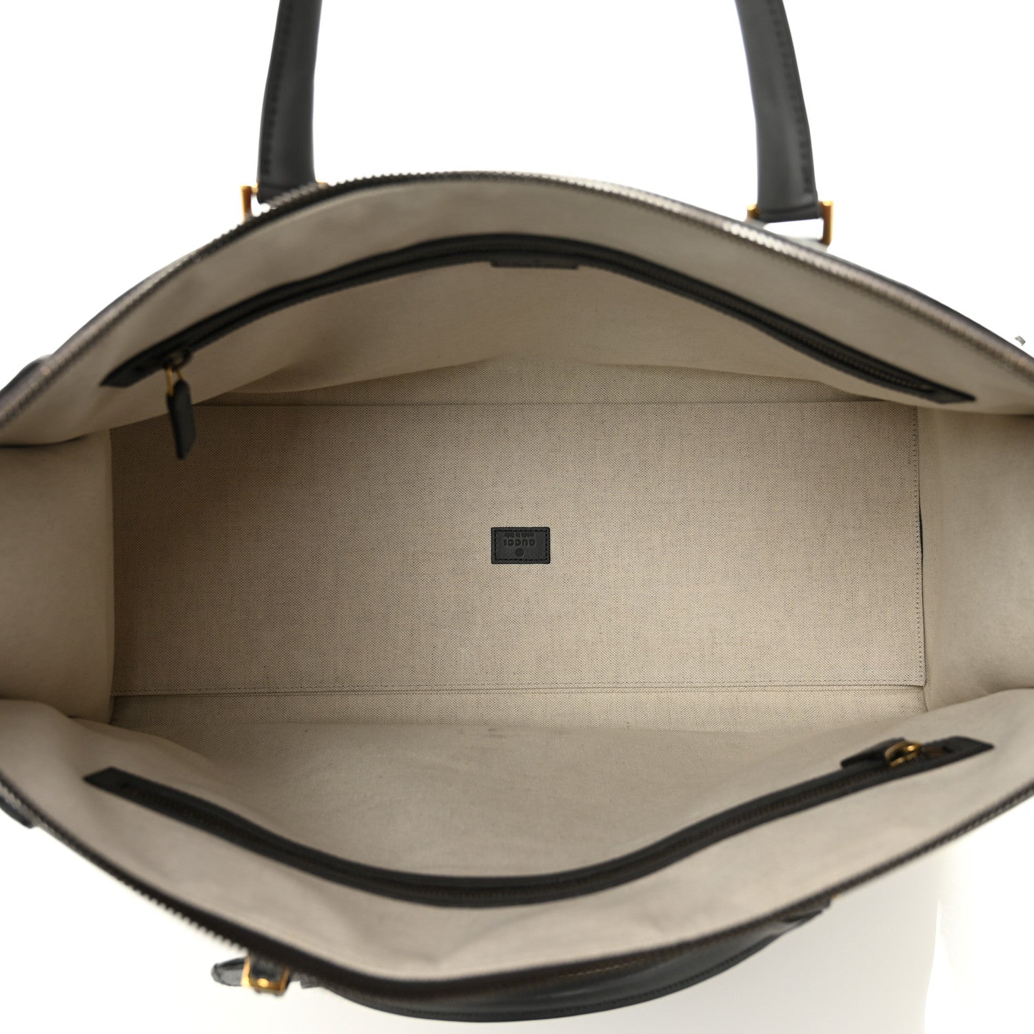 Gucci Koi Calfskin XL Bauletto Duffle Top Handle Bag Grey 4 of 13