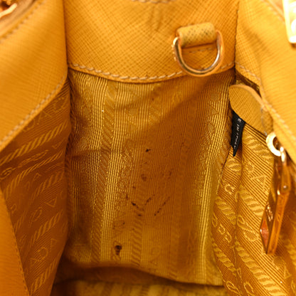 Prada Saffiano Lux Small Galleria Double Zip Tote Soleil 28 of 33