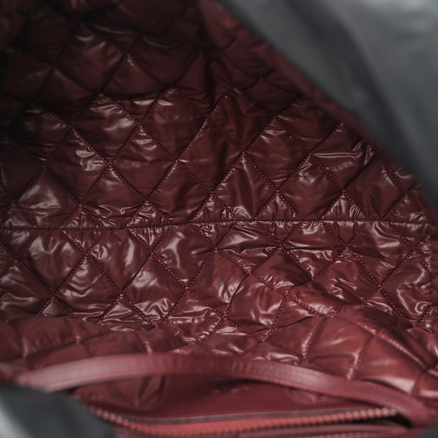 Chanel Nylon Quilted Small Coco Cocoon Reversible Tote Black 5 of 10