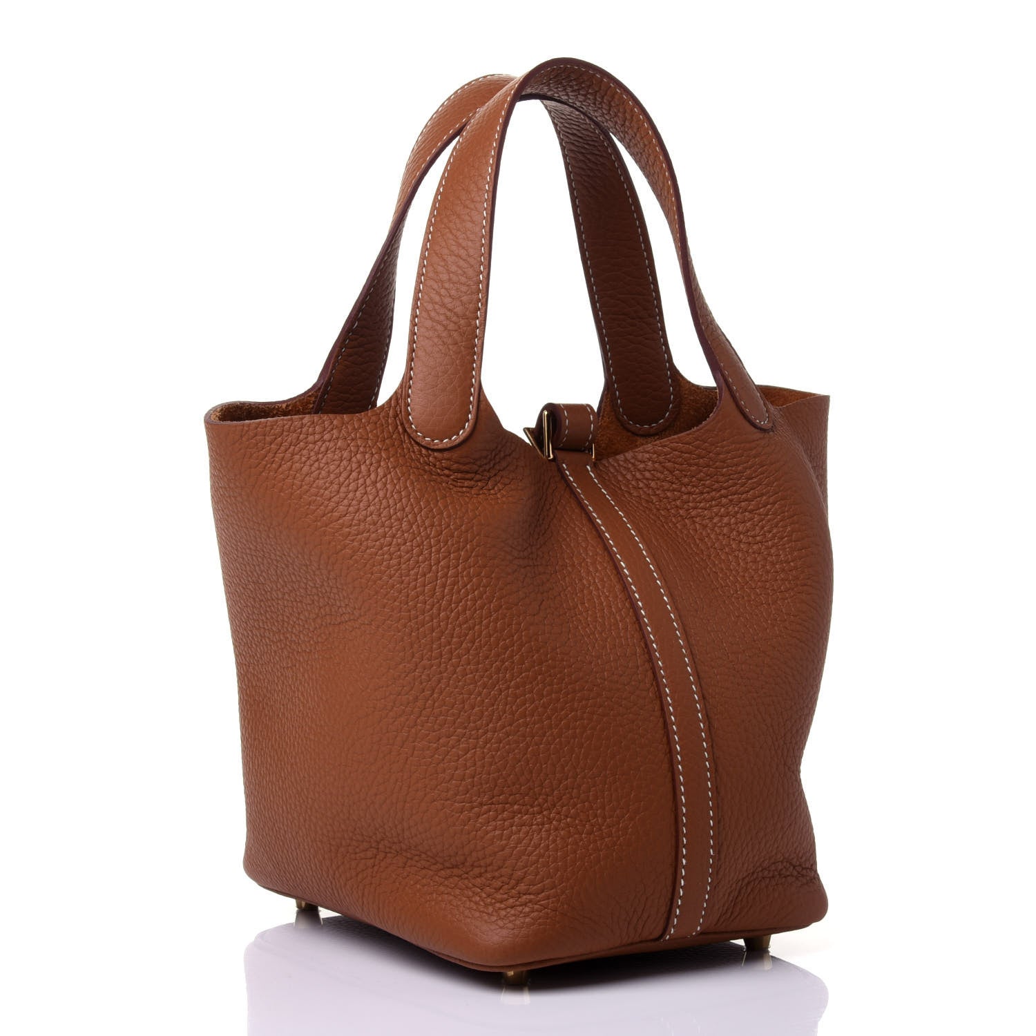 Hermes Taurillon Clemence Picotin Lock 18 PM Gold 2 of 4