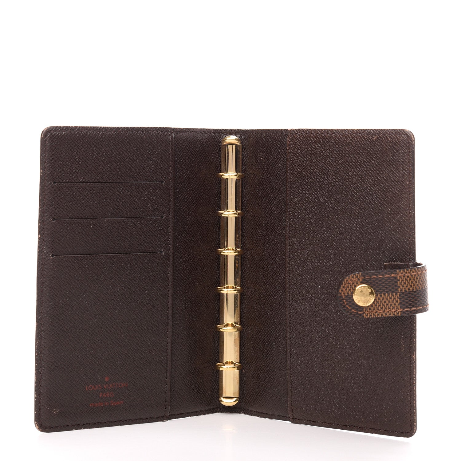 Louis Vuitton Damier Ebene Small Ring Agenda Cover 5 of 6