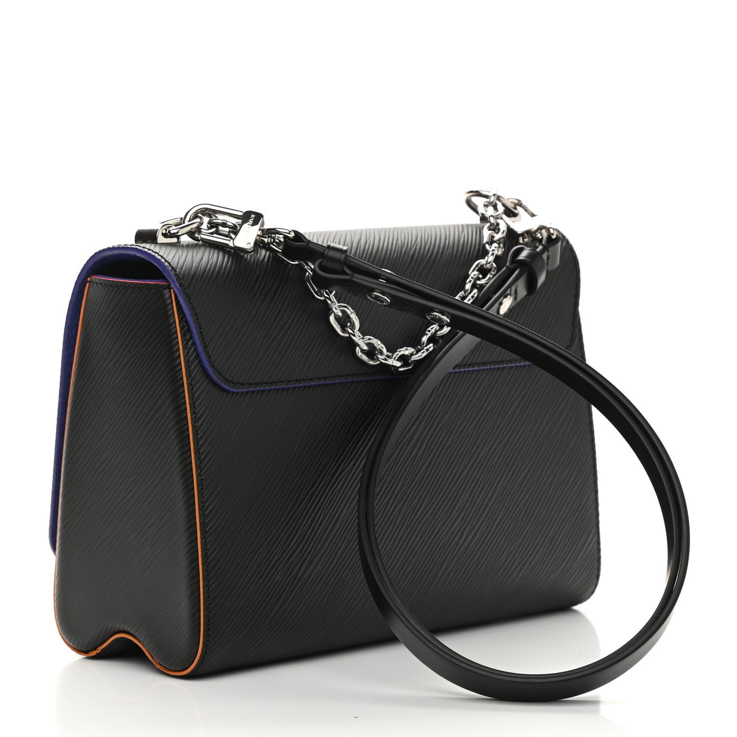 Epi Twist Shoulder Bag MM Black Orange