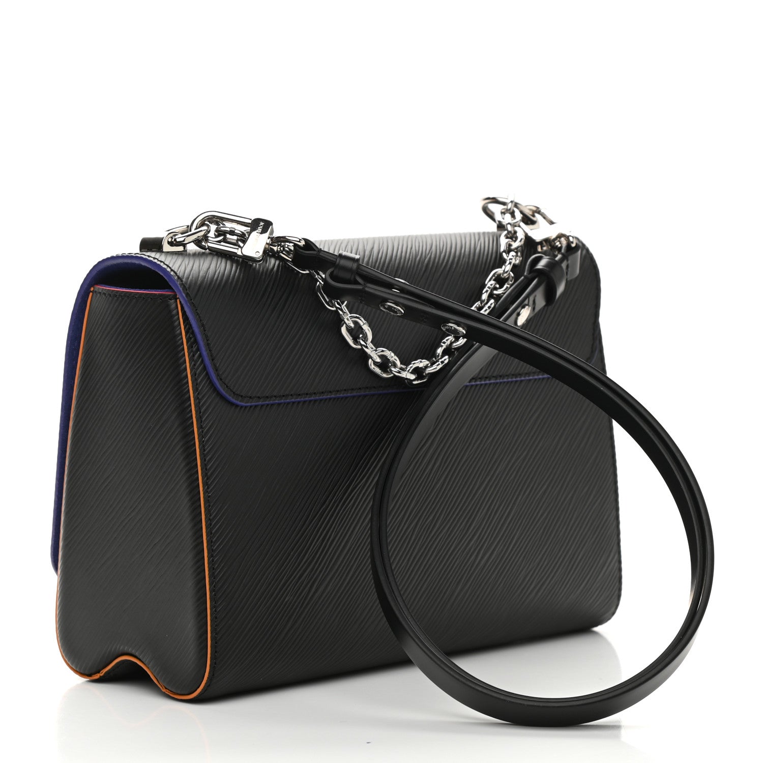 Louis Vuitton Epi Twist Shoulder Bag MM Black Orange 4 of 11