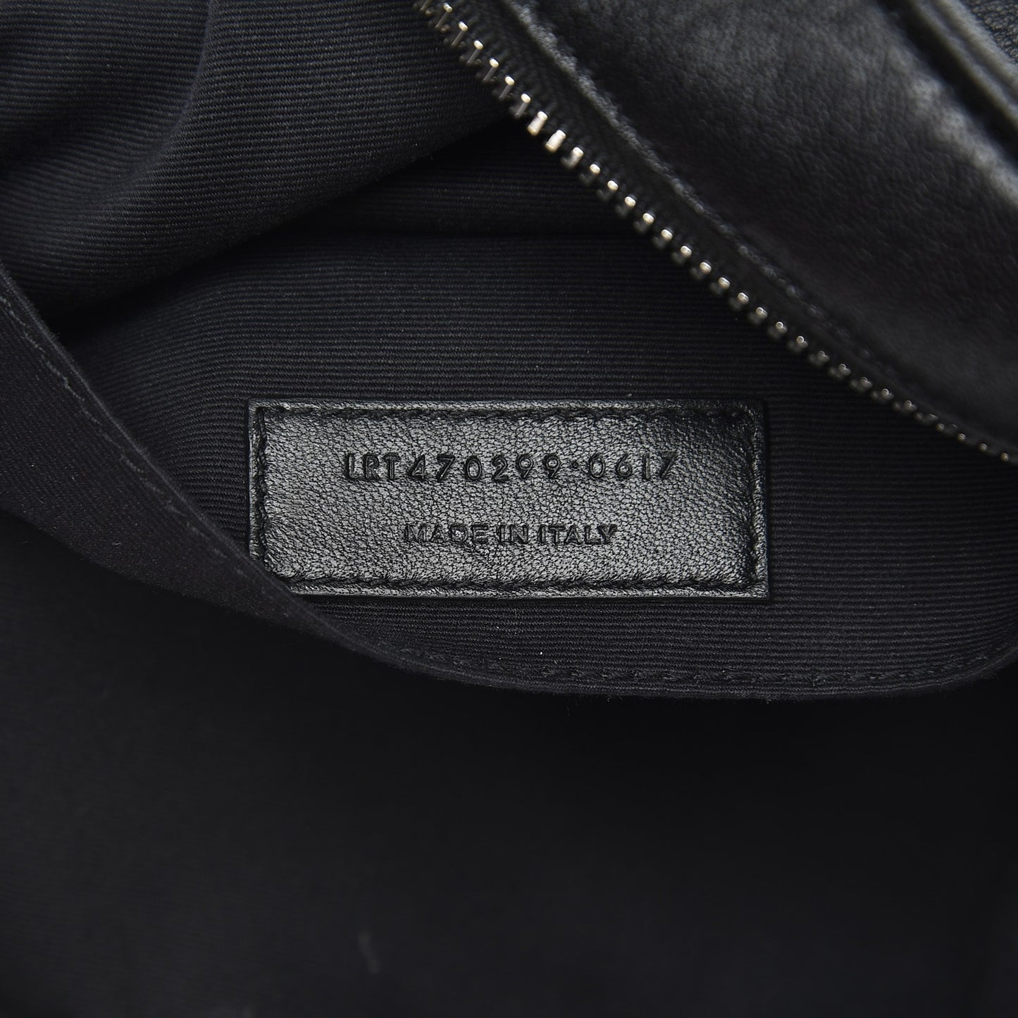 Lambskin Monogram Small Lou Camera Bag Black