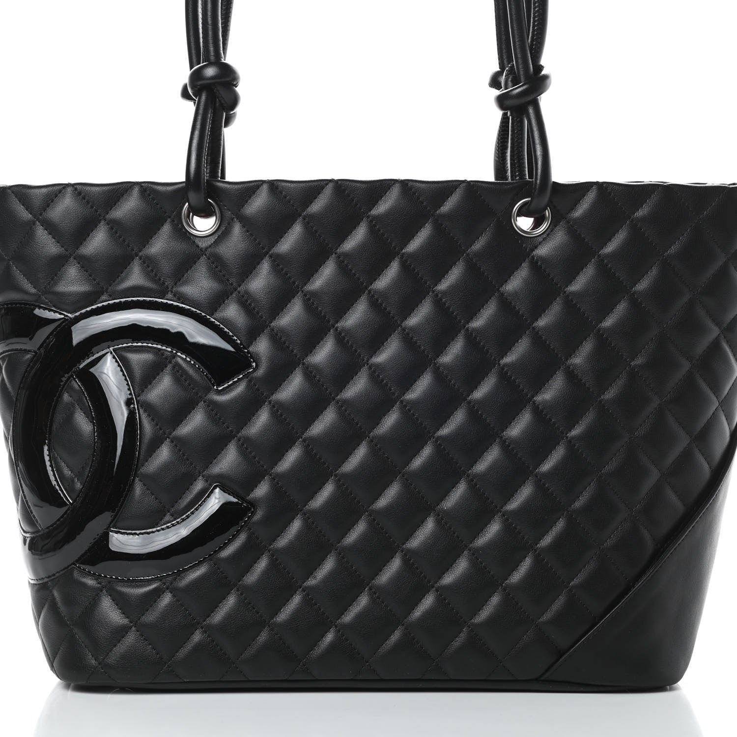 Chanel Calfskin Quilted Large Cambon Tote Black 8 of 11