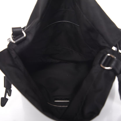 Prada Nylon Beaded Small Drawstring Bag Black 5 of 8