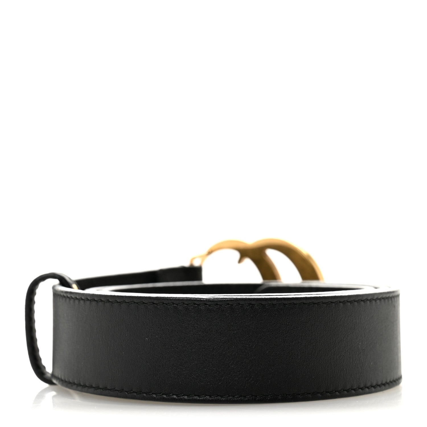 Gucci Calfskin Double G 30mm Belt 80 32 Black 2 of 8