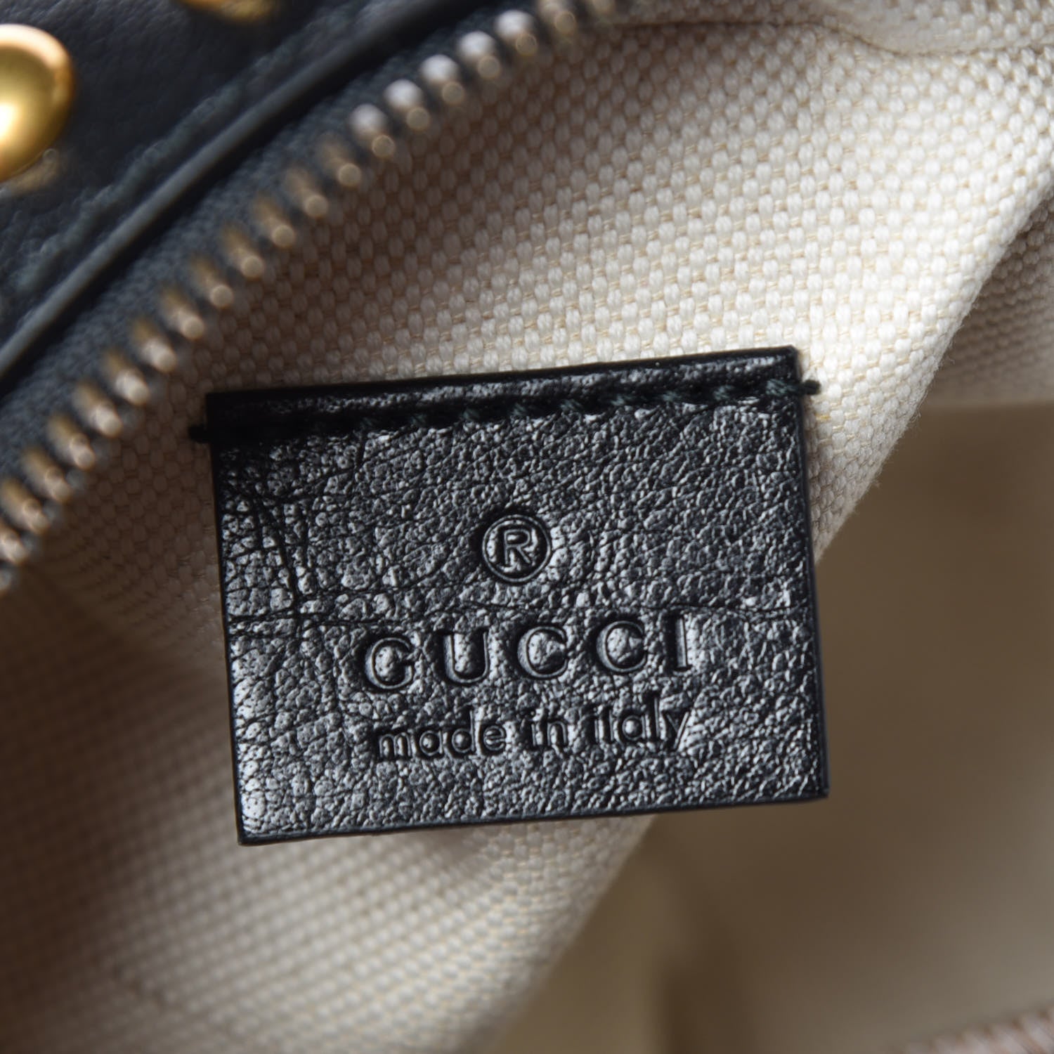 Gucci Calfskin Studded Mini Tifosa Baseball Shaped Shoulder Bag Black 9 of 10