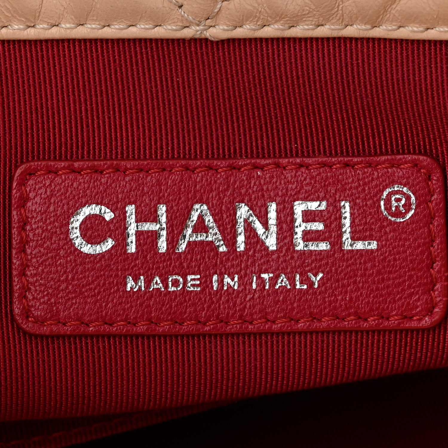 Chanel Aged Calfskin Quilted Small Gabrielle Backpack Beige Black 5 of 9