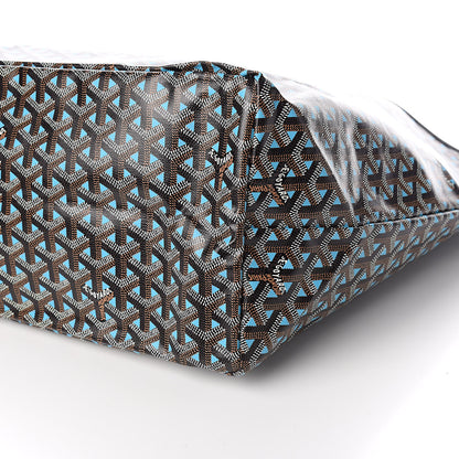 Goyard Goyardine Saint Louis Claire Voie GM Black Blue 9 of 10