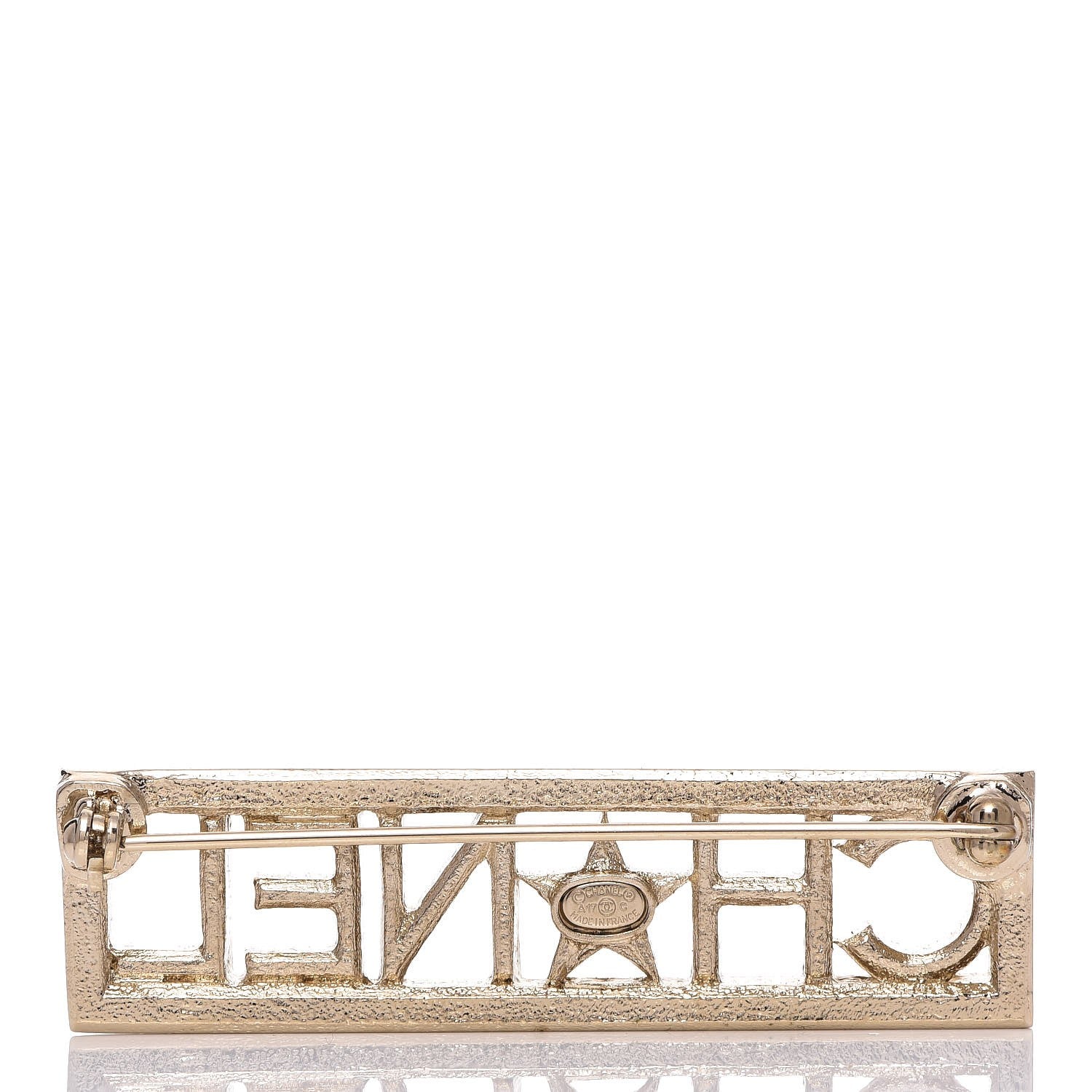 Chanel Star Logo Brooch Gold 3 of 5