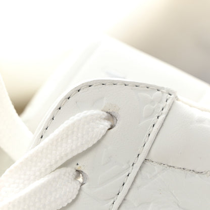 Louis Vuitton Calfskin Monogram Mens Rivoli Sneakers 9 White 11 of 11