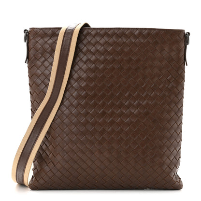 Bottega Veneta Nappa Intrecciato VN Crossbody Messenger Bag Brown 1 of 10