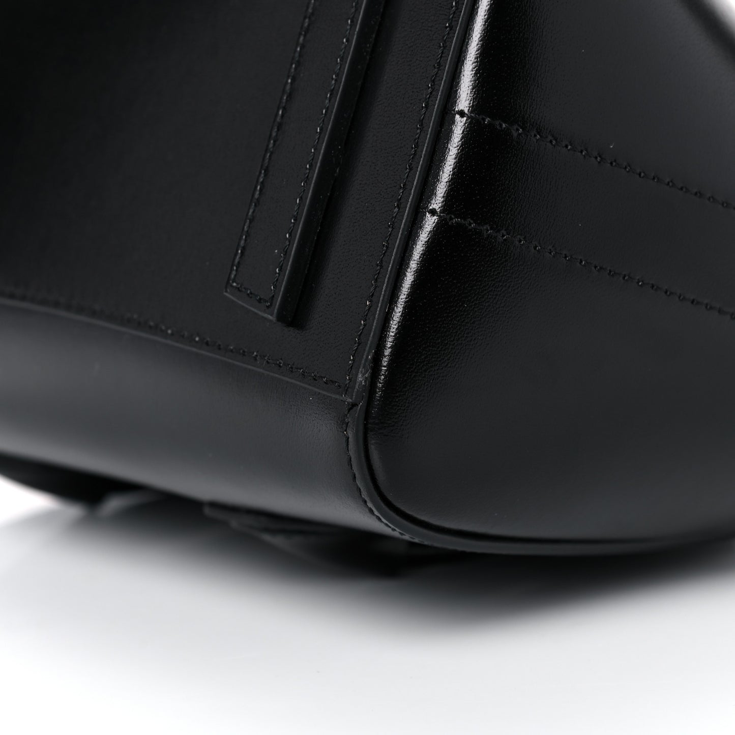Box Calfskin Mini Lock Antigona Shoulder Bag Black
