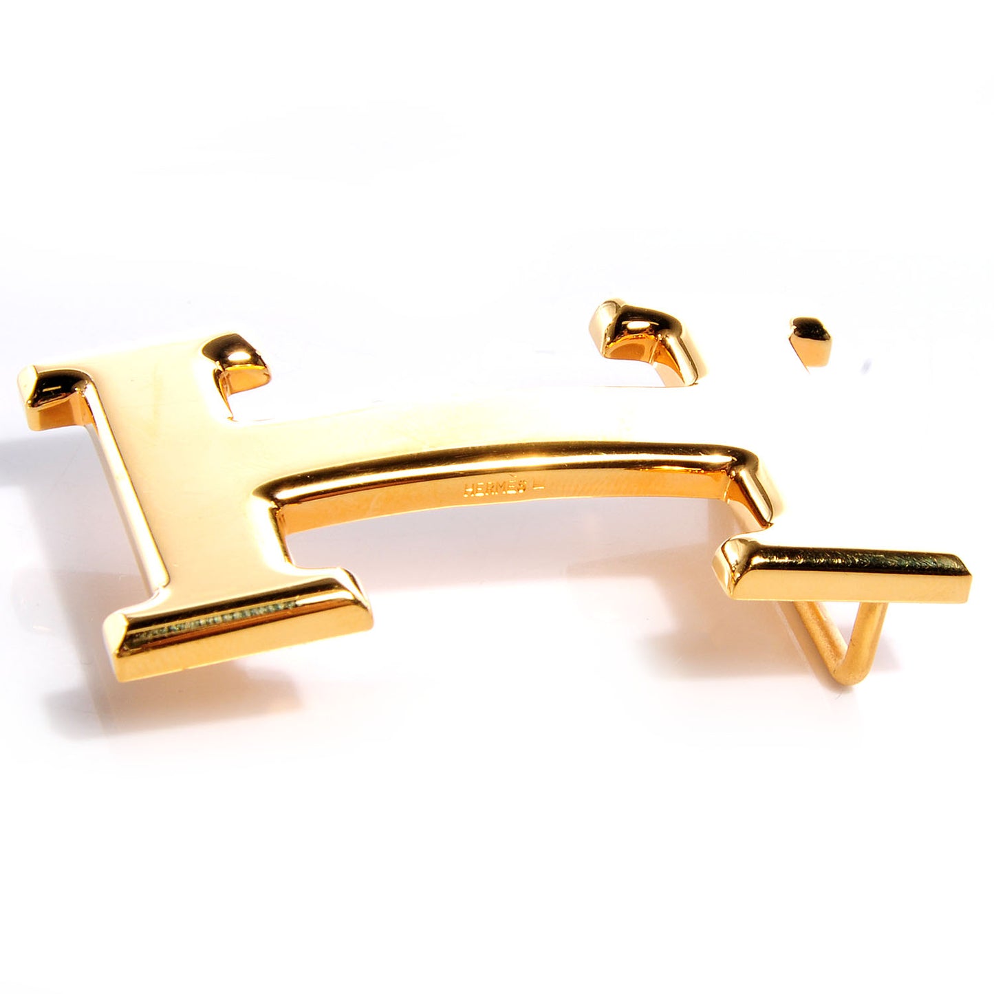 32mm Constance H Belt Buckle Gold Plated