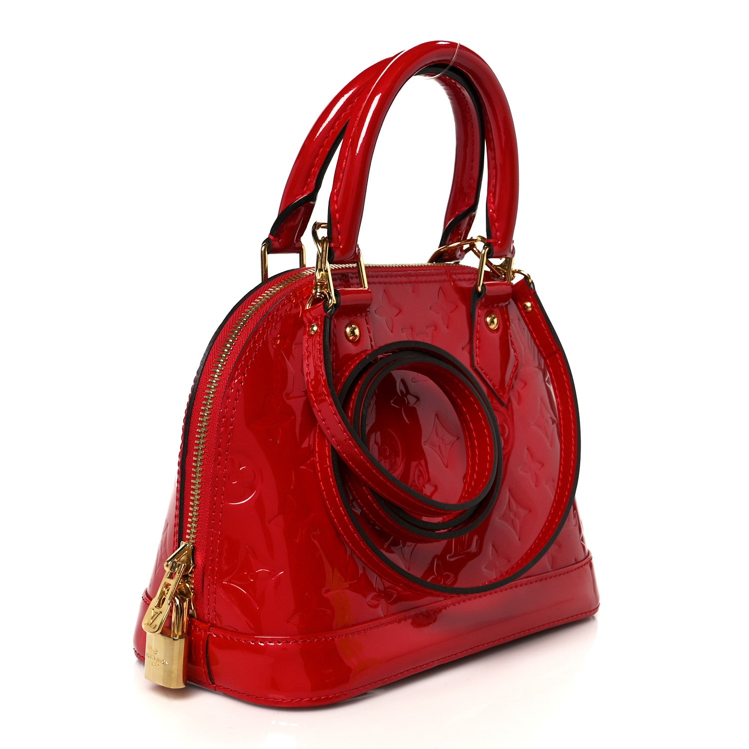 Louis Vuitton Vernis Alma BB Rose Indien 3 of 11