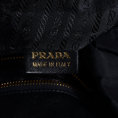 Prada Nylon Python Print Large Bow Bag Naturale 9 of 9