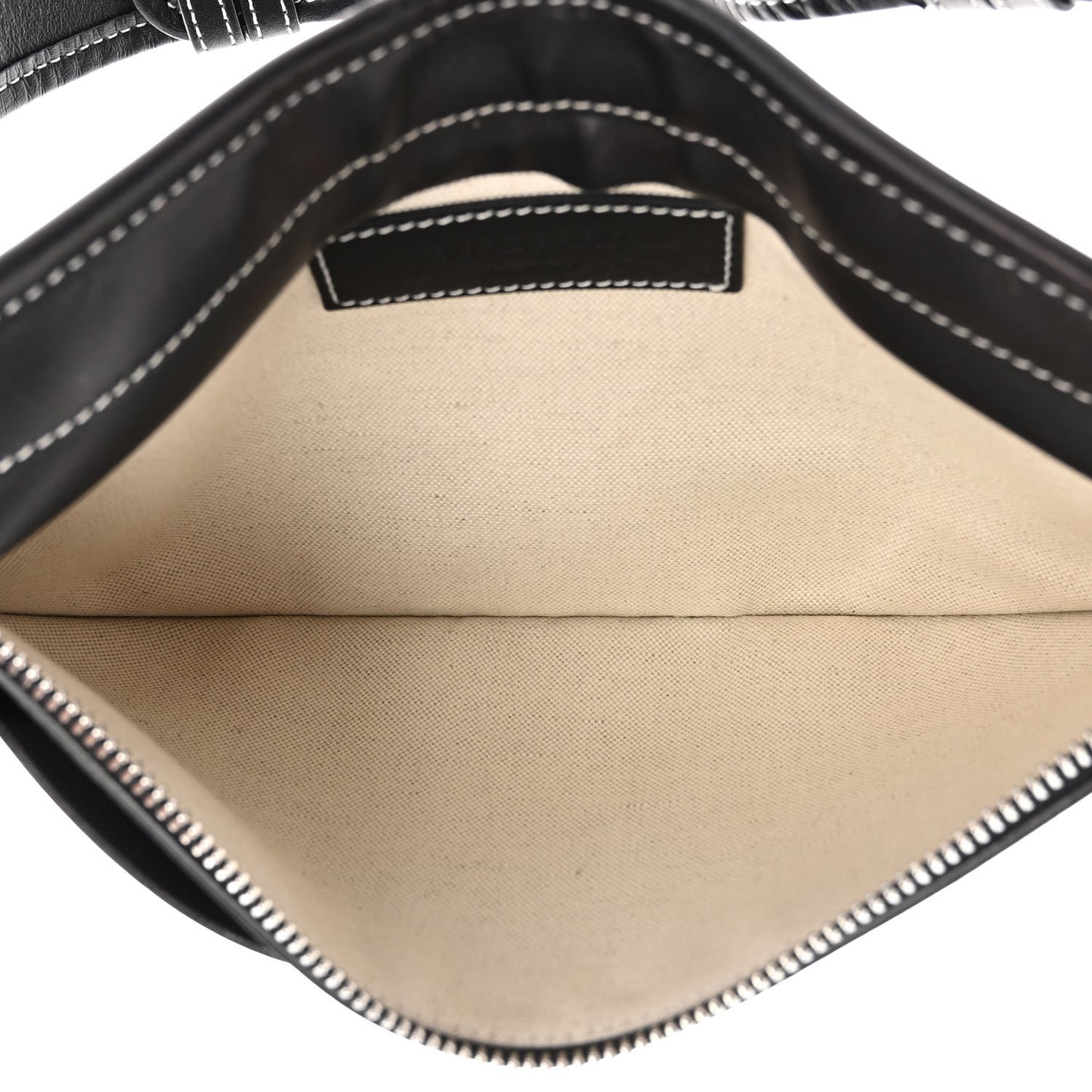 Smooth Calfskin Brummell Bum Bag Black