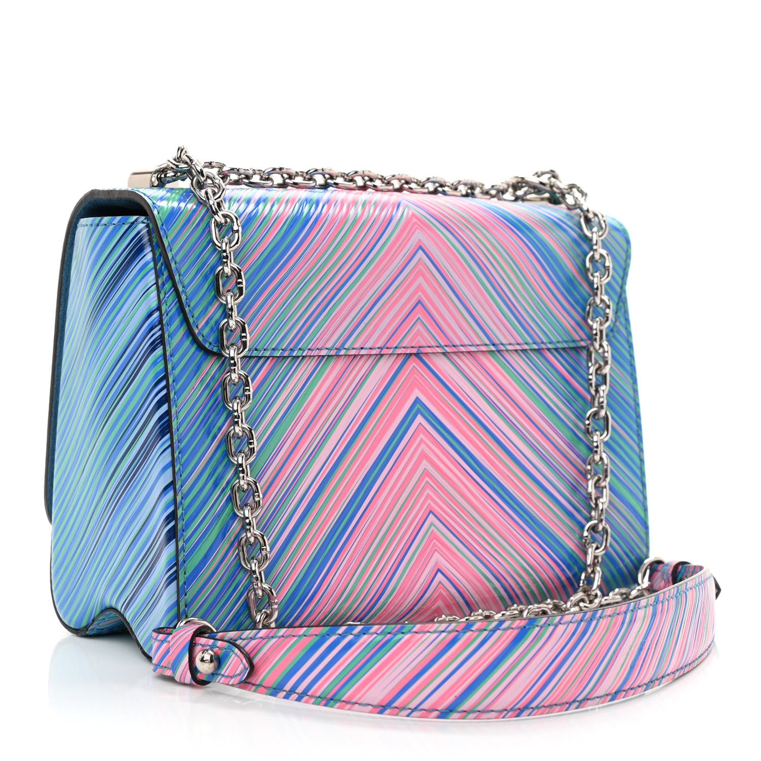 Louis Vuitton Epi Tropical Twist Shoulder Bag MM Blue Rose 2 of 7