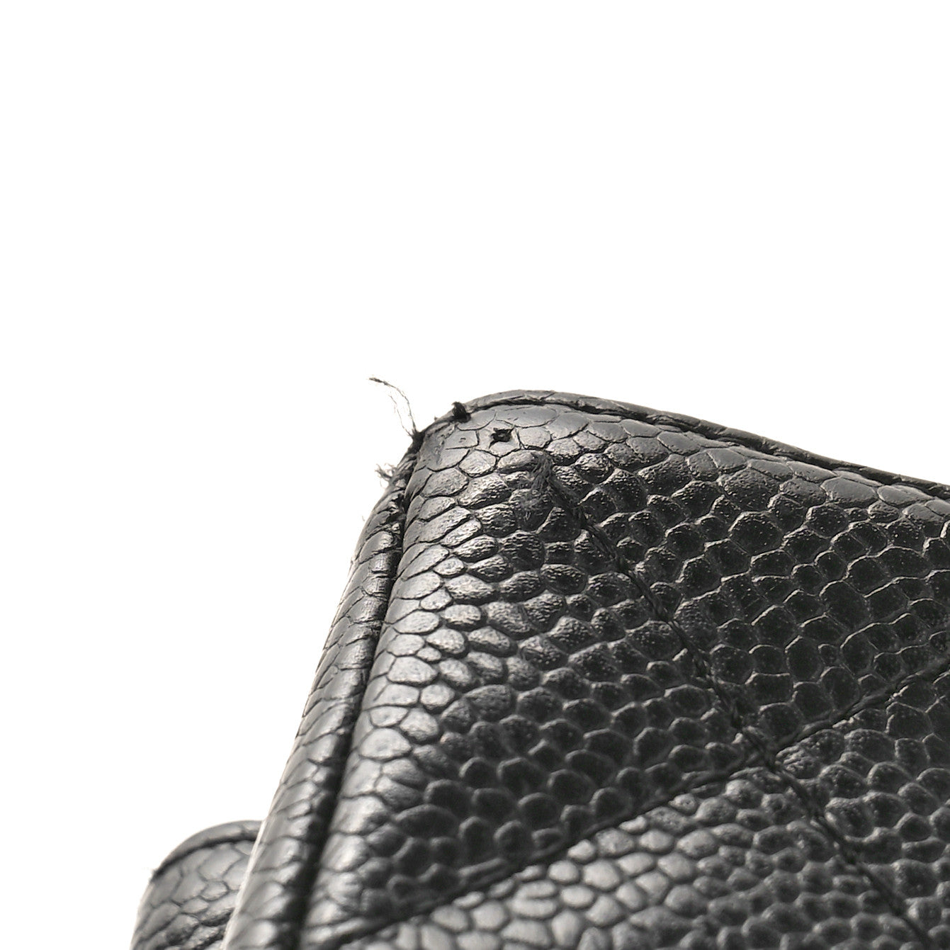 Caviar Quilted Petit Shopping Tote PST Black