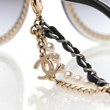 Chanel Round Chain Sunglasses 4245 Gold 7 of 8