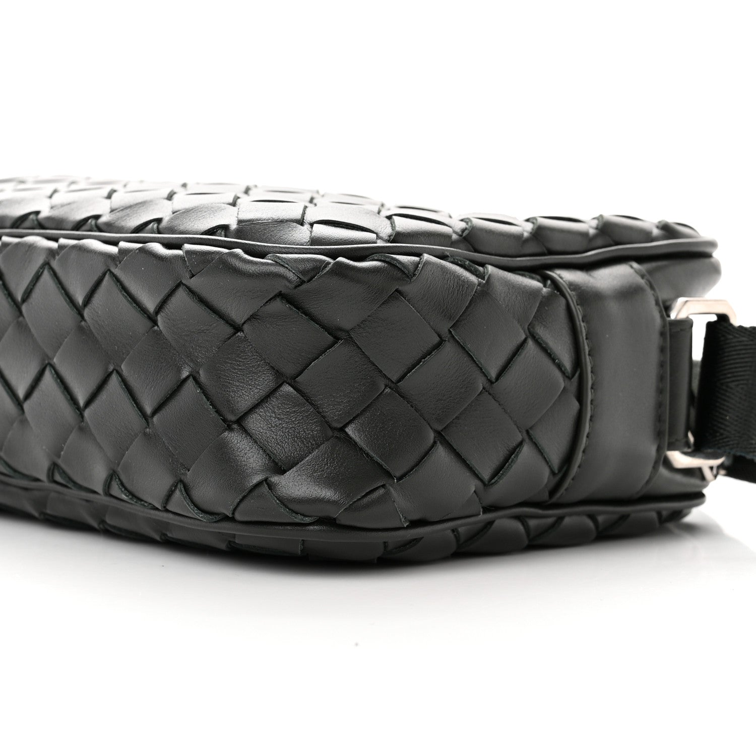 Bottega Veneta Calfskin Intrecciato Small Camera Bag Dark Green 9 of 10