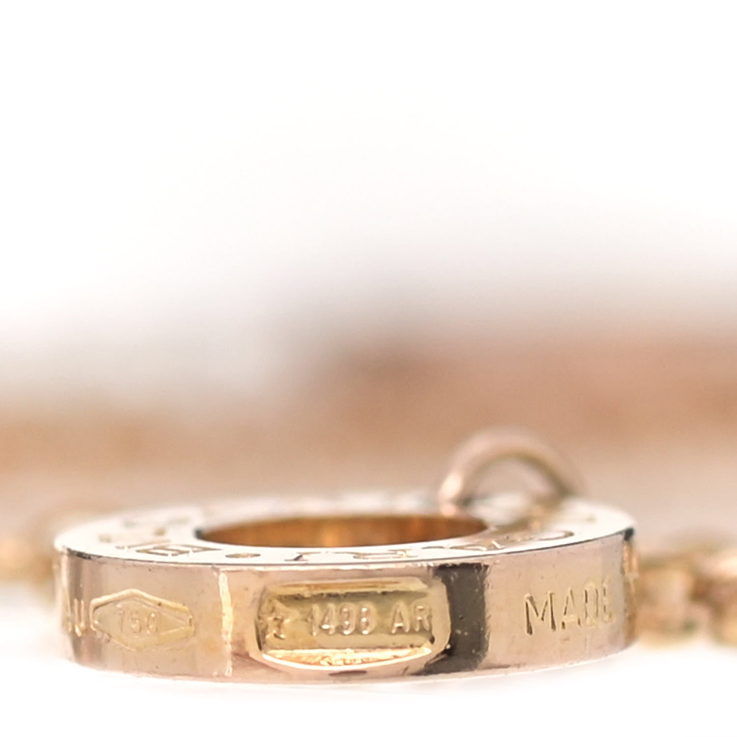 Bulgari 18K Rose Gold Mother of Pearl Bvlgari Bvlgari Engravable Bracelet SM 10 of 10