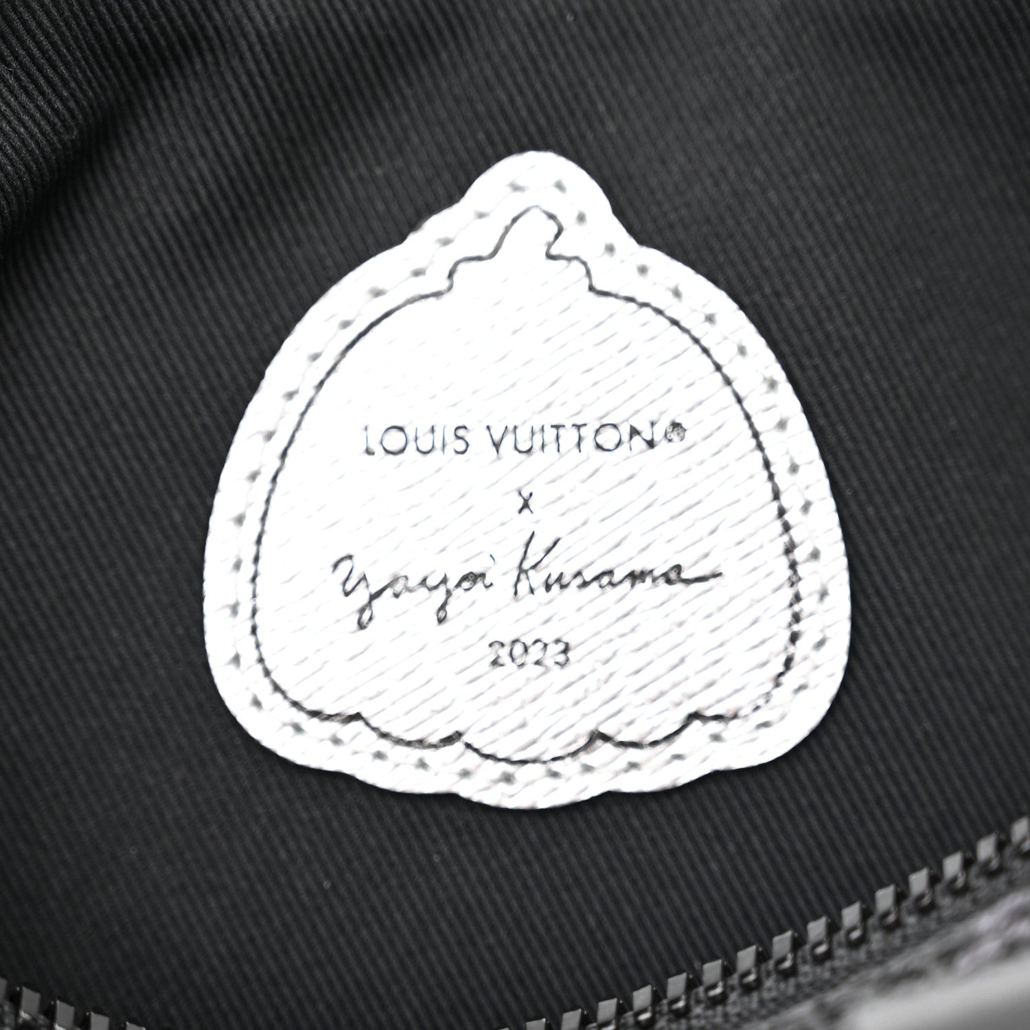 Louis Vuitton LV X YK Monogram Eclipse Keepall Bandouliere 25 Black Silver 6 of 9