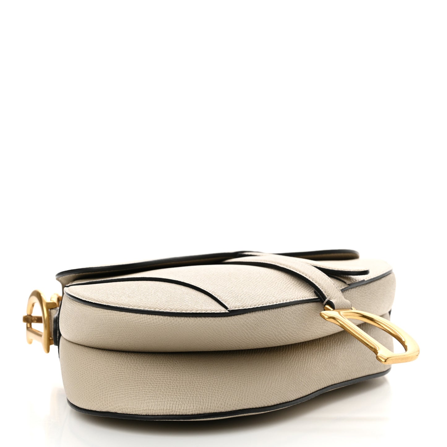 Grained Calfskin Saddle Bag Sable