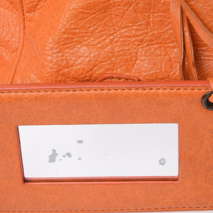 Balenciaga Agneau Classic Hardware Velo Tote Bag Tangerine 9 of 12