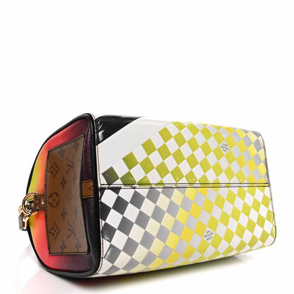 Louis Vuitton Epi Reverse Monogram Damier Race Speedy Bandouliere 30 Black Yellow 4 of 9