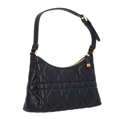 Christian Dior Calfskin Macrocannage Miss Caro Mini Hobo Bag Black 3 of 10