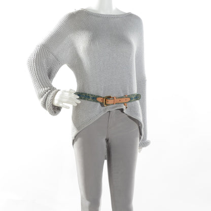 Louis Vuitton Denim Monogram Belt 90 36 Blue 2 of 8