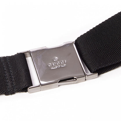 Gucci GG Monogram Web Buckle Belt Bag Black 7 of 8