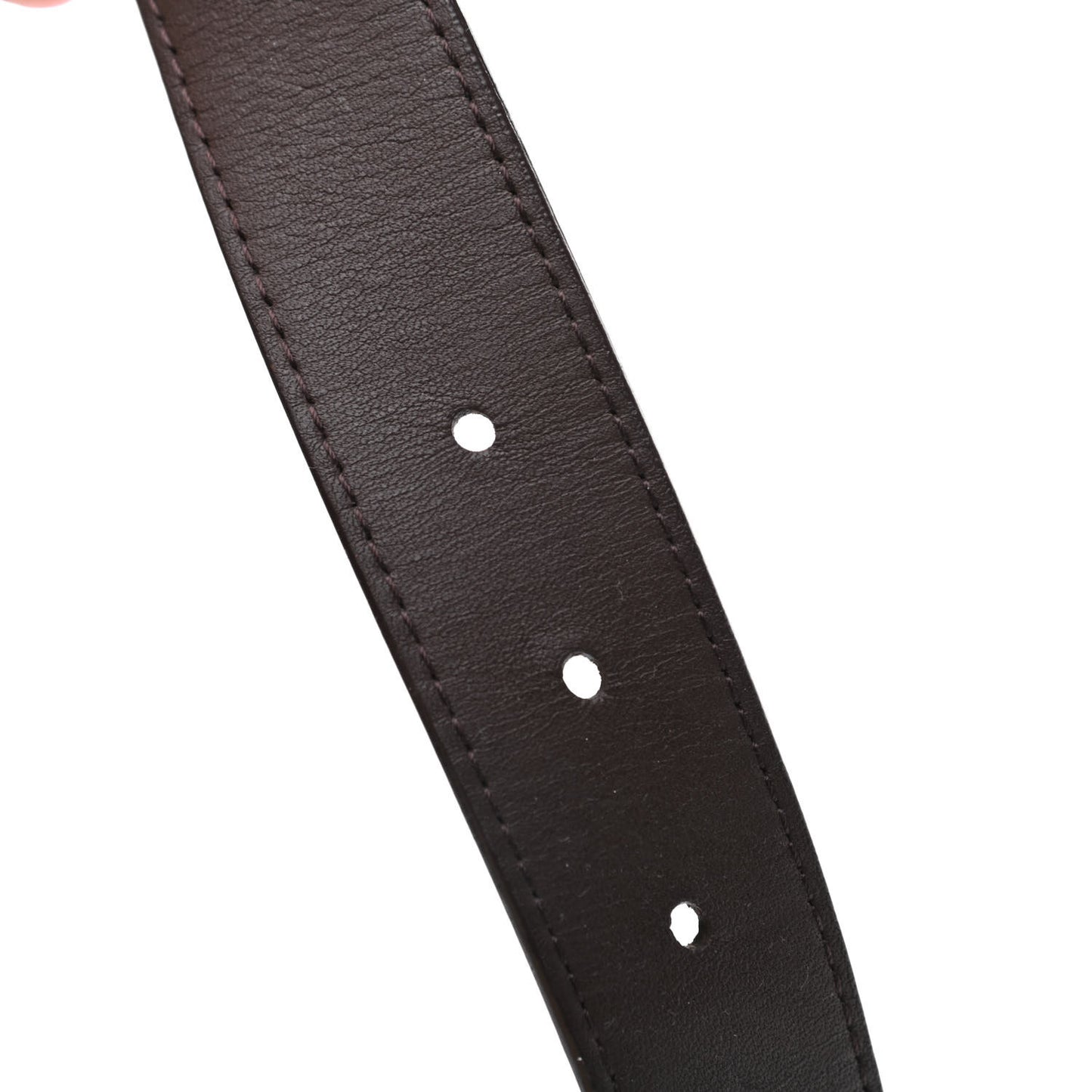 Damier Ebene LV Paris Buckle Belt 95 38 Gold