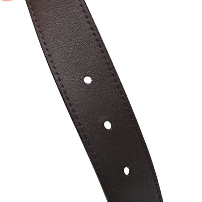 Louis Vuitton Damier Ebene LV Paris Buckle Belt 95 38 Gold 5 of 5