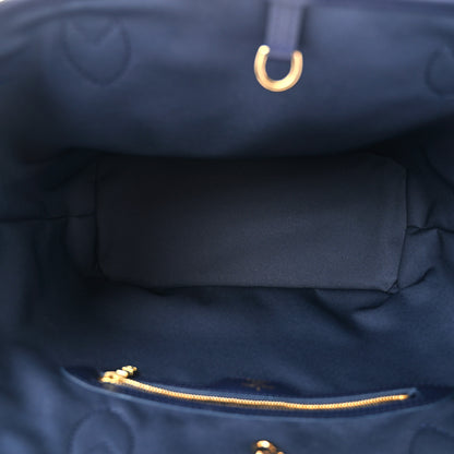 Louis Vuitton Monoglam Neverfull MM Blue 6 of 11